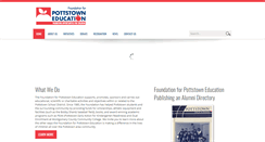 Desktop Screenshot of foundationpottstowned.org